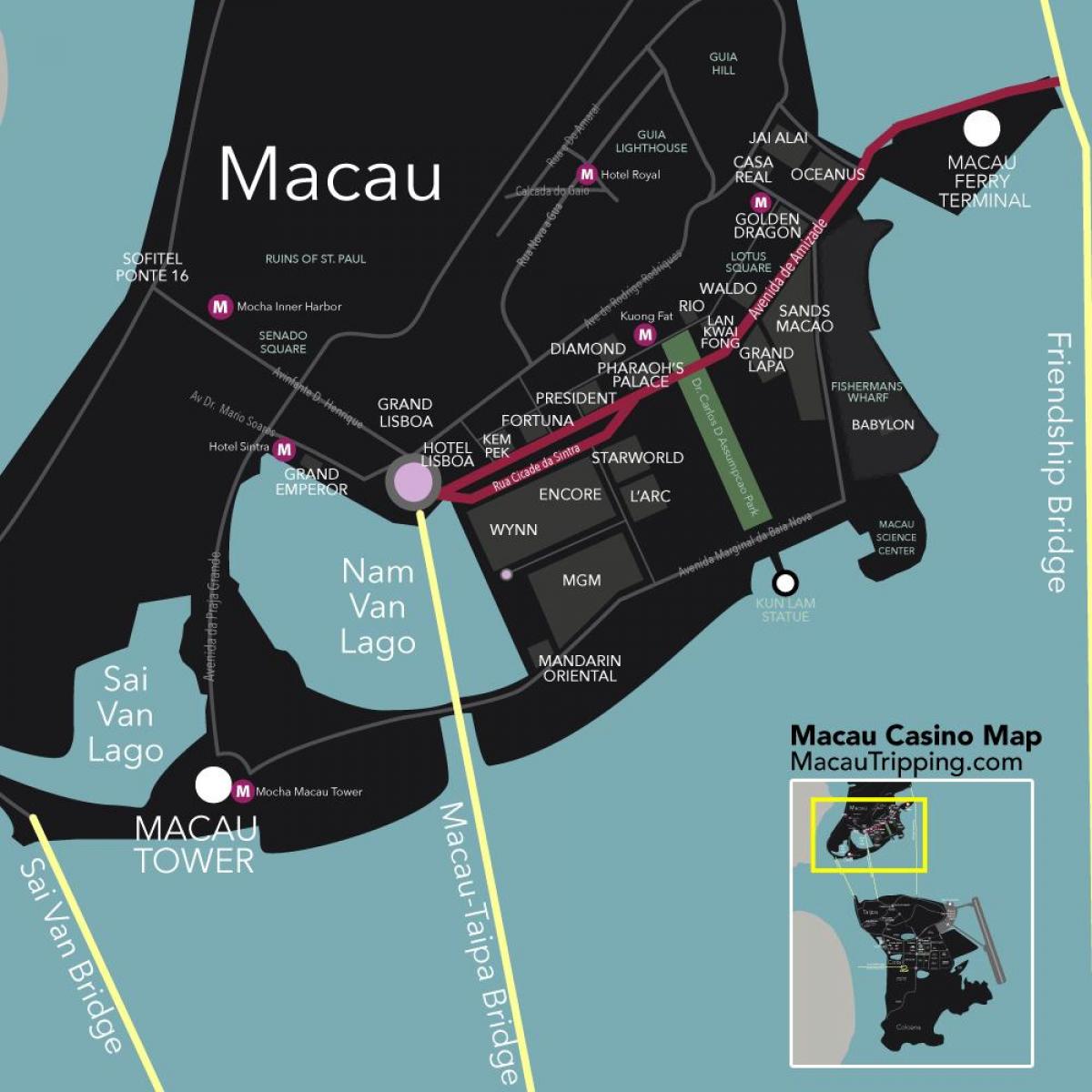 casinos Macau Karte
