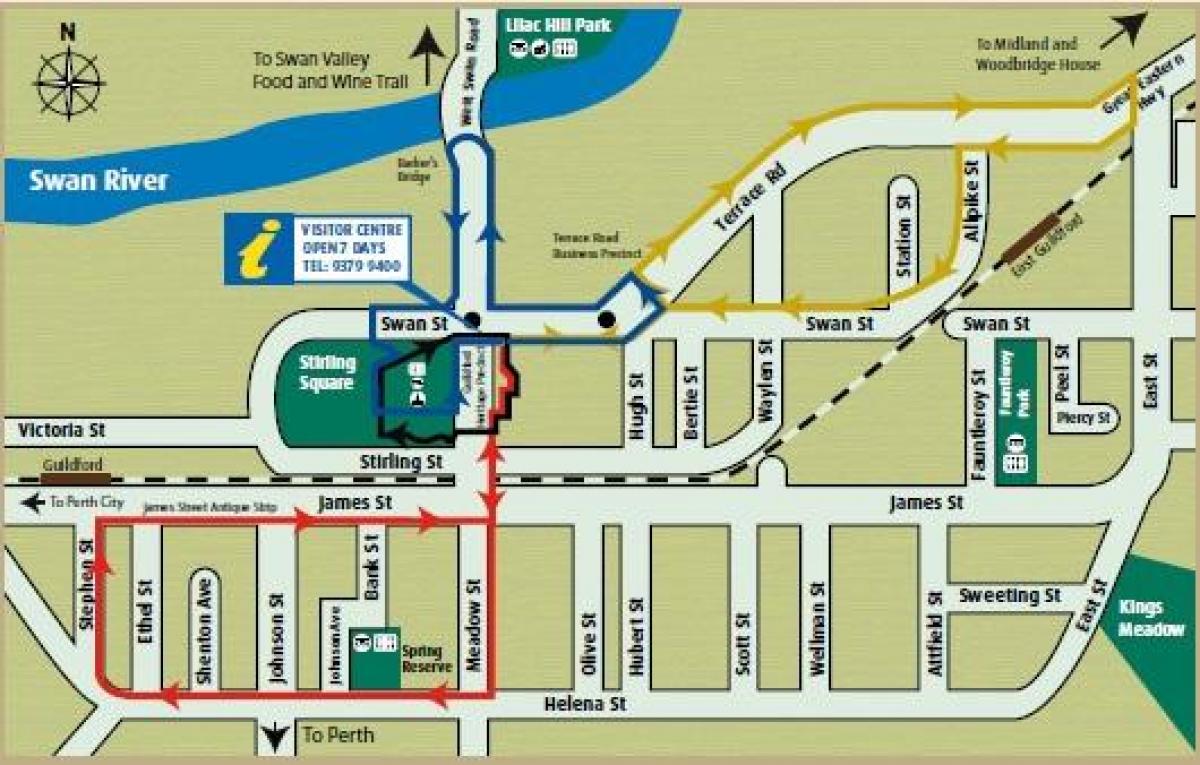 Karte von Macau heritage walk circuit 